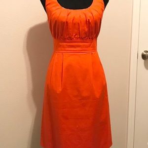 Orange, J. Crew, Shift Dress